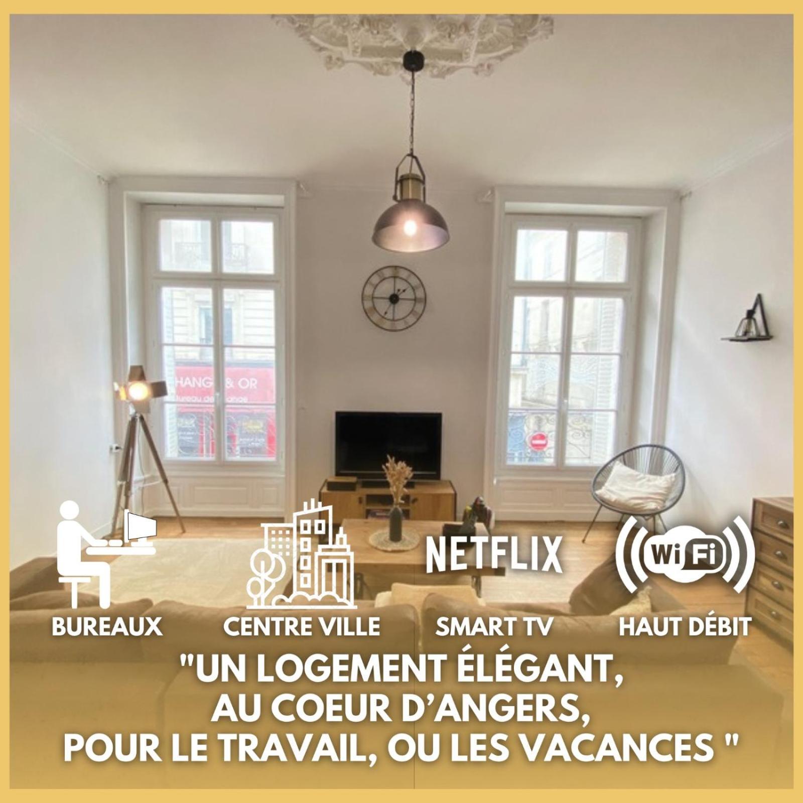 L'Appartement Privilege - 4 Chambres - Coeur D'Angers, Spacieux Et Elegant Dış mekan fotoğraf